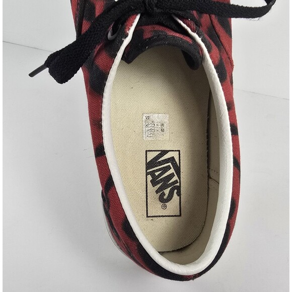 VANS Red and Black Tie Dye Skate Sneakers Shoes Men's Size 11 - Picture 6 of 8
